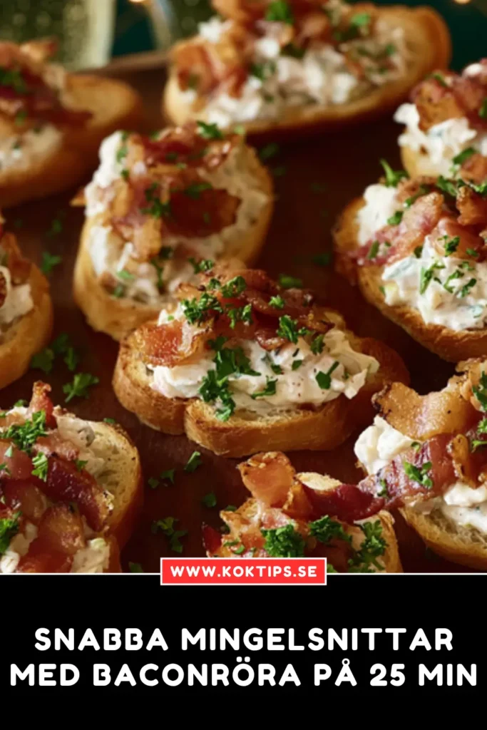 Snabba Mingelsnittar med baconröra på 25 min
