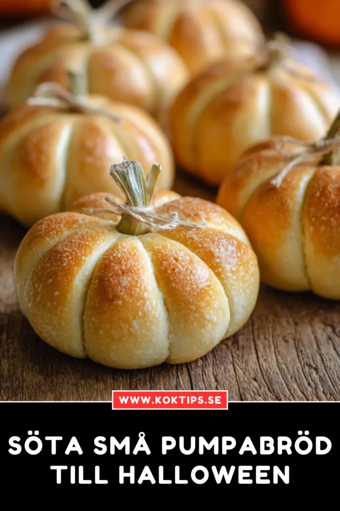 Söta små pumpabröd till Halloween