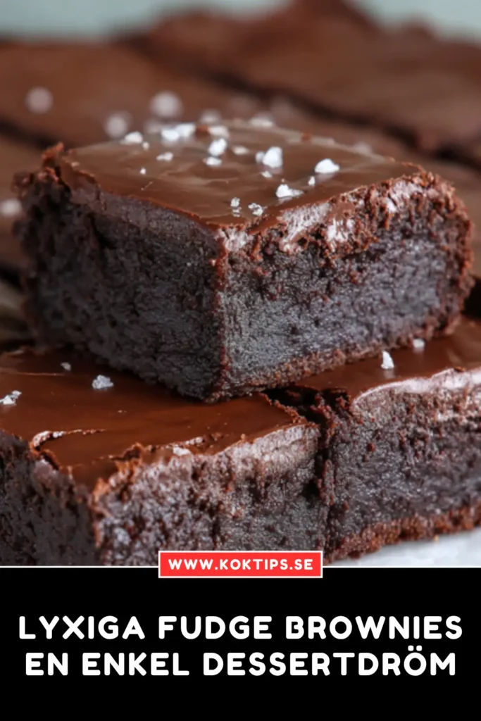 Lyxiga Fudge brownies: En enkel dessertdröm