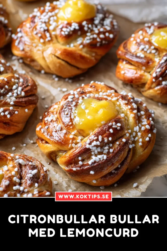 Citronbullar Bullar med lemoncurd