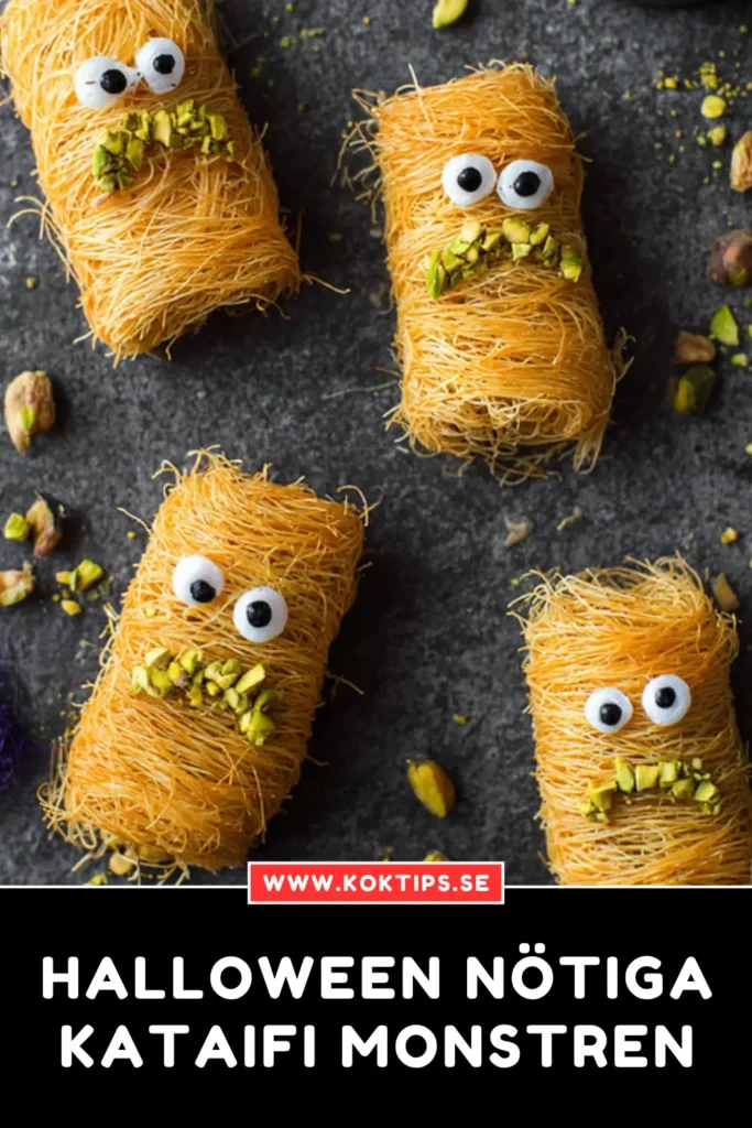 Halloween Nötiga Kataifi Monstren