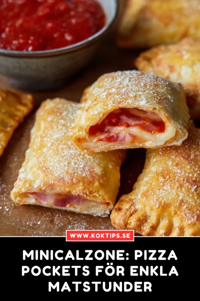 Minicalzone: Pizza pockets för enkla matstunder