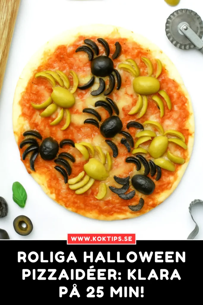 Roliga Halloween pizzaidéer: Klara på 25 min!