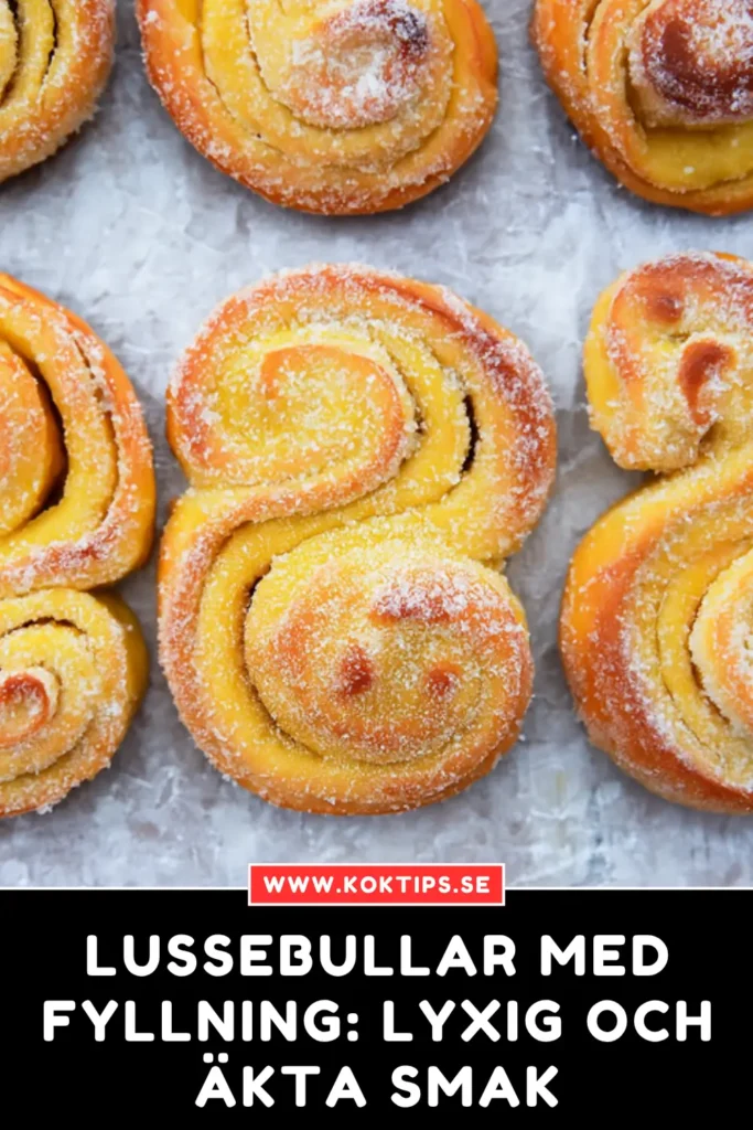 Lussebullar med fyllning: Lyxig och Äkta Smak