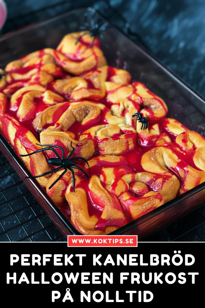 Perfekt kanelbröd halloween frukost på nolltid