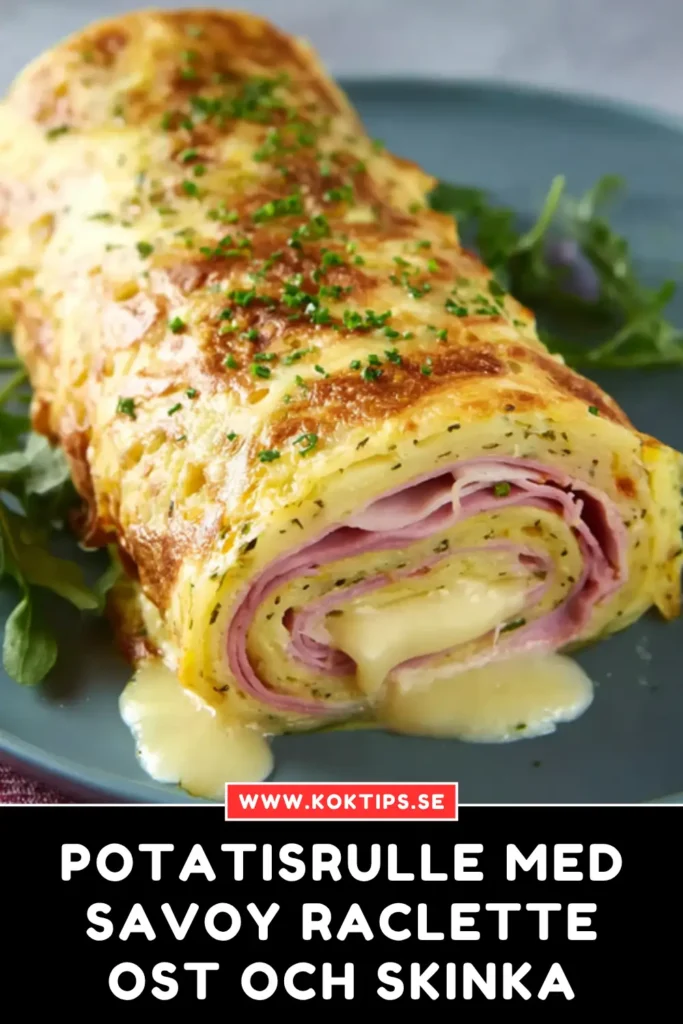 Potatisrulle med savoy raclette ost och skinka