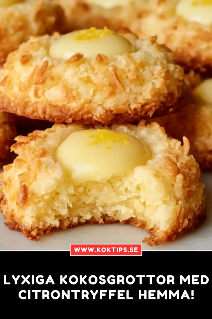 Lyxiga Kokosgrottor med citrontryffel hemma!