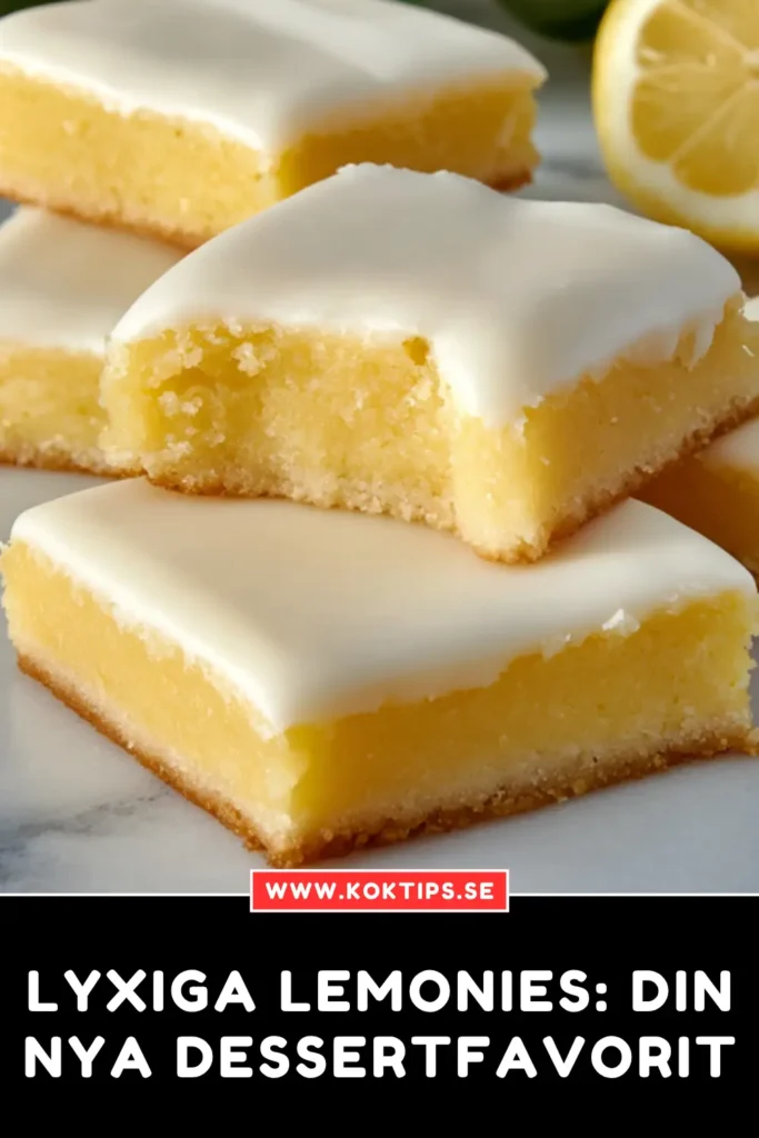 Lyxiga Lemonies: Din Nya Dessertfavorit