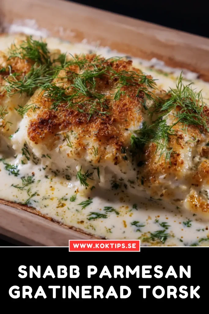 Snabb Parmesangratinerad torsk på 27 minutes