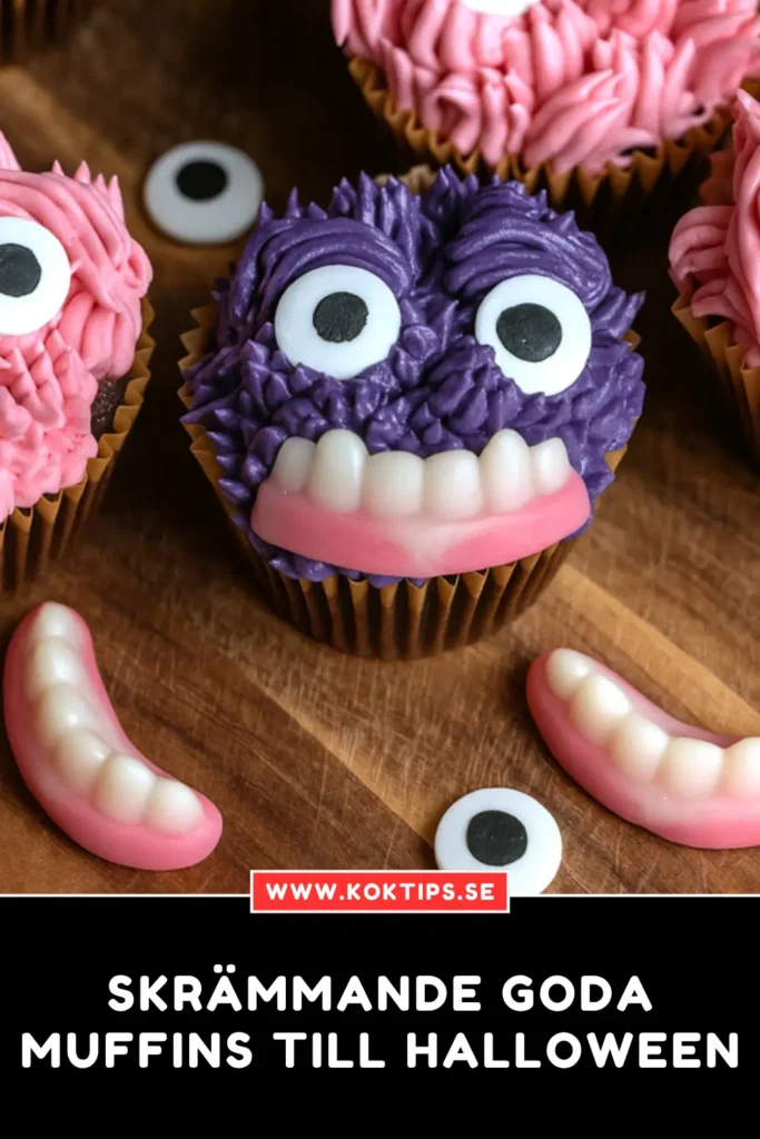 Skrämmande goda Muffins till halloween