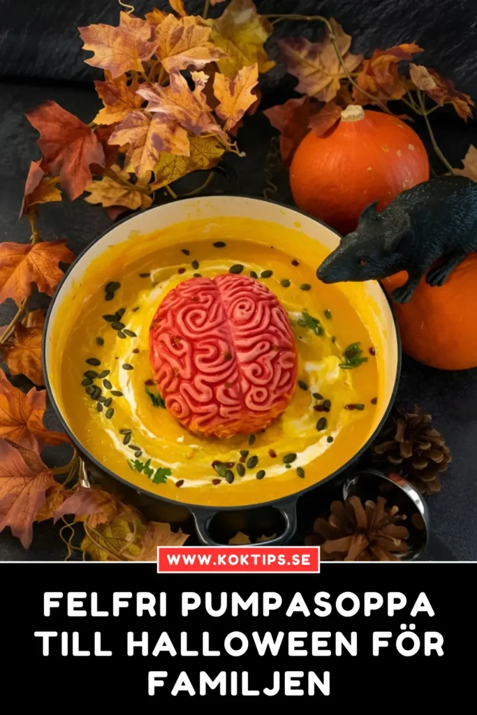 Felfri Pumpasoppa till Halloween för Familjen