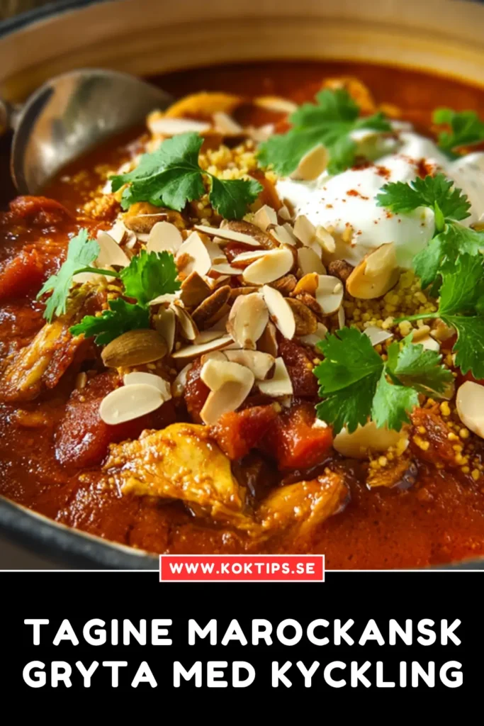 Tagine marockansk gryta med kyckling
