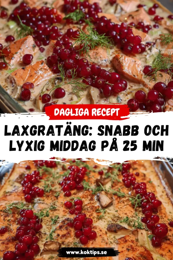 Laxgratäng: Snabb och Lyxig Middag på 25 Min