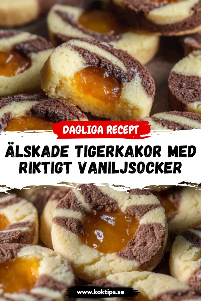 Älskade Tigerkakor med Riktigt Vaniljsocker