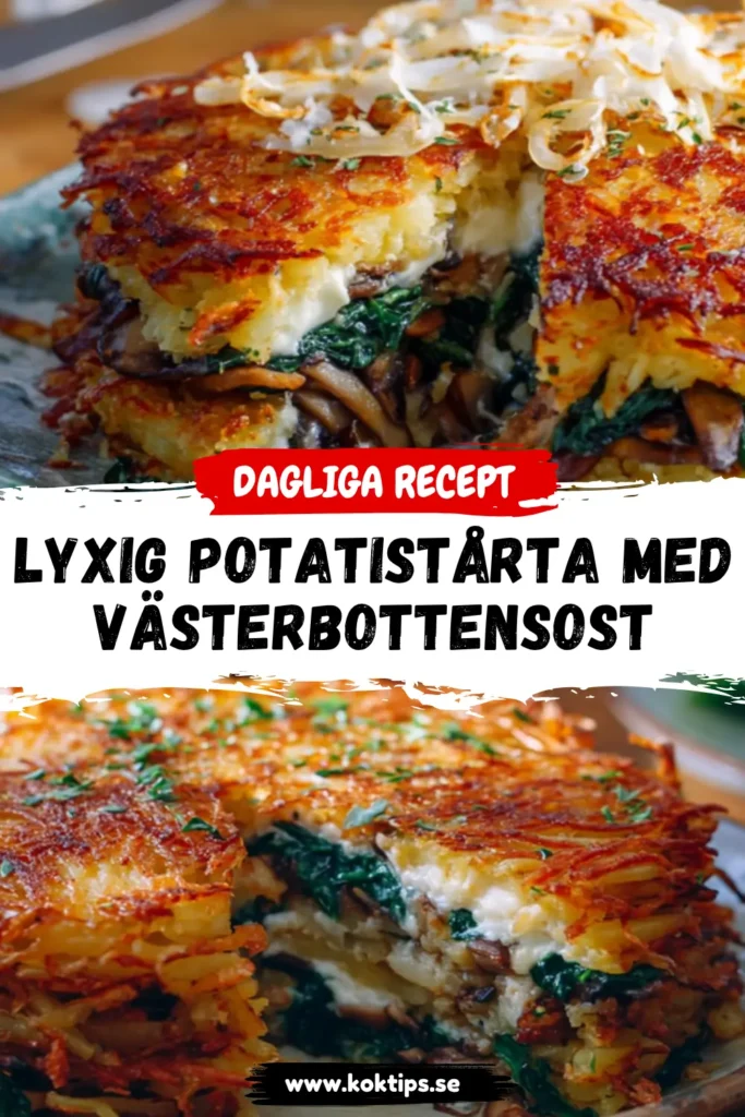 Lyxig potatistårta med västerbottensost