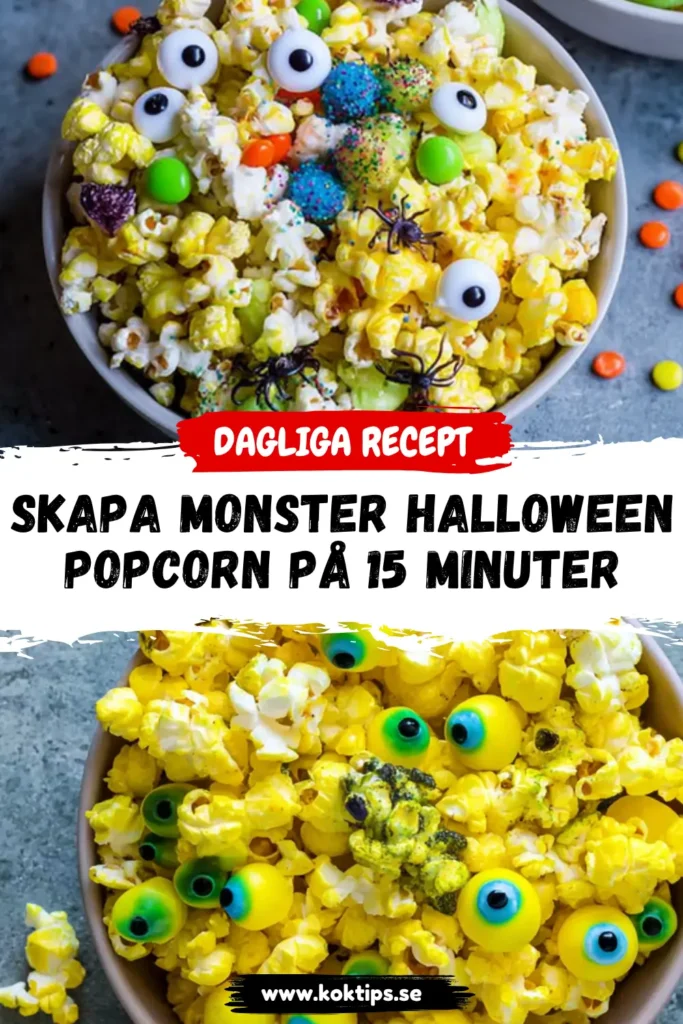 Skapa Monster Halloween Popcorn på 15 minuter