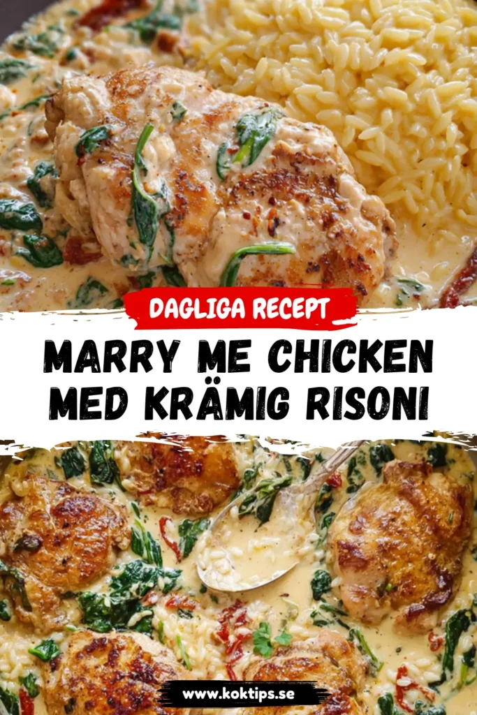 Marry me chicken med krämig risoni