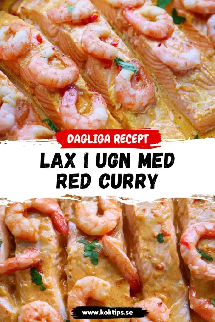 Lax i ugn med red curry