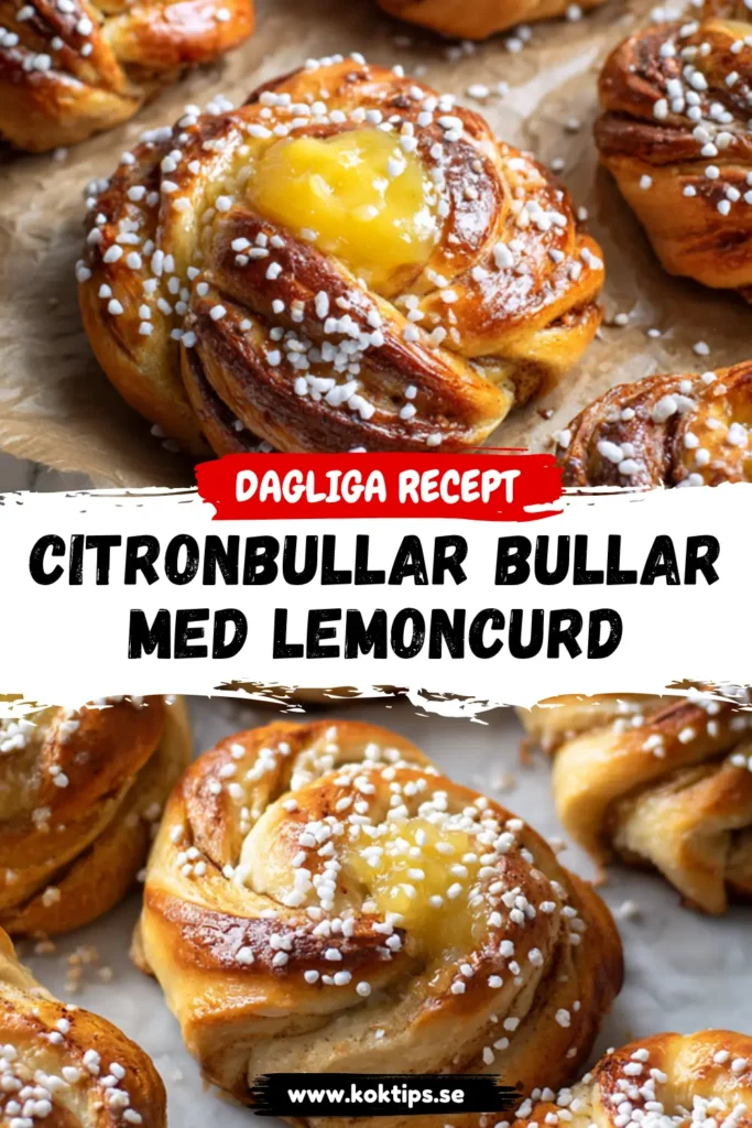 Citronbullar Bullar med lemoncurd