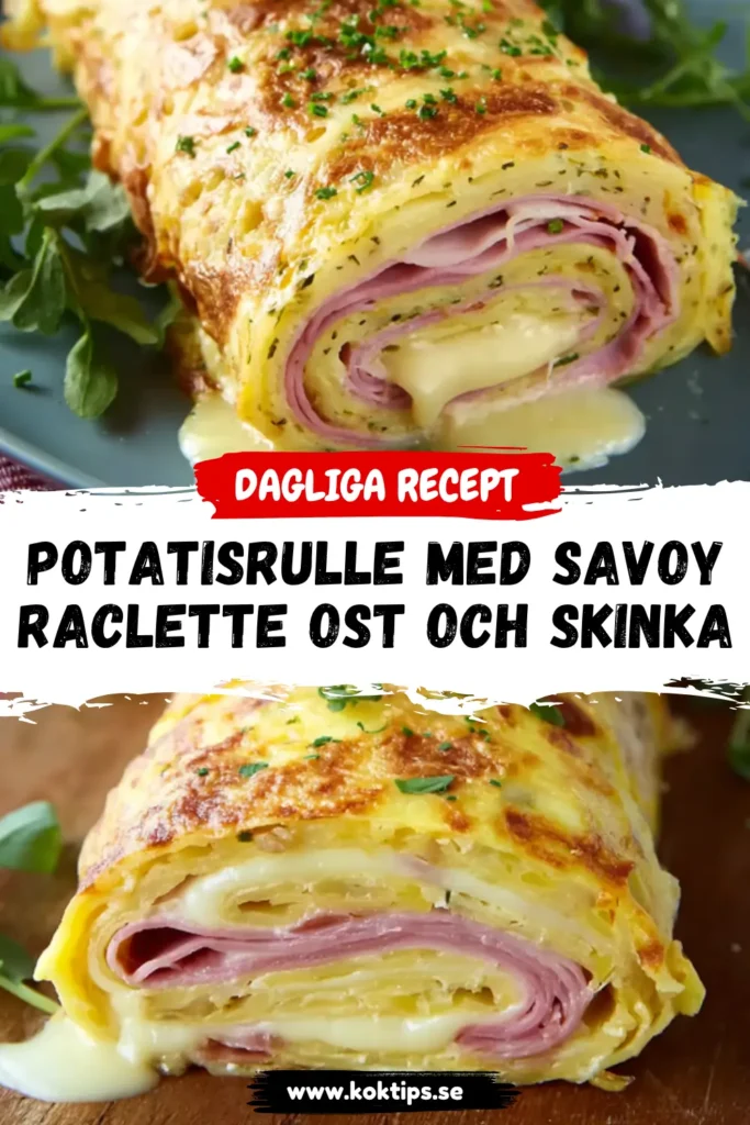 Potatisrulle med savoy raclette ost och skinka