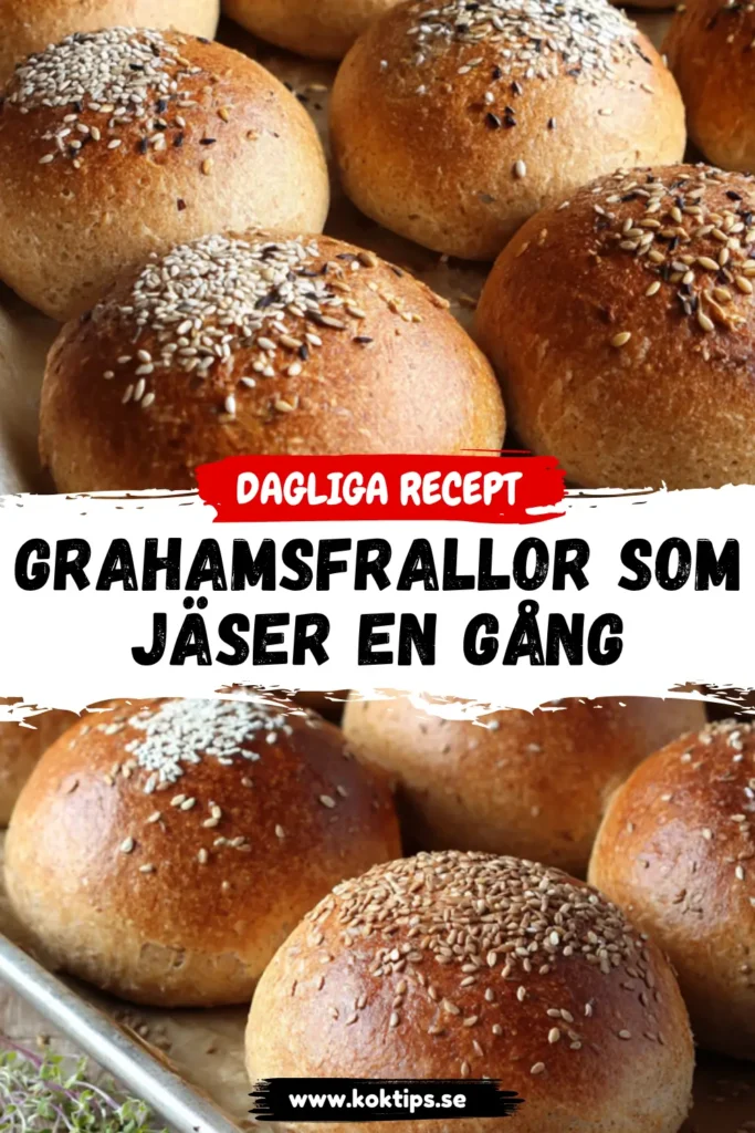 Grahamsfrallor som jäser en gång