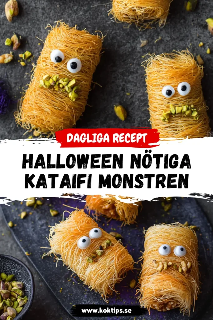 Halloween Nötiga Kataifi Monstren