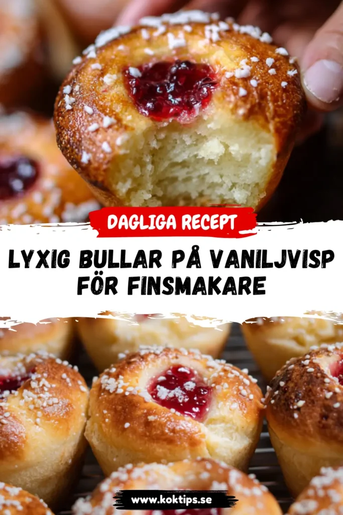 Lyxig Bullar på vaniljvisp för finsmakare