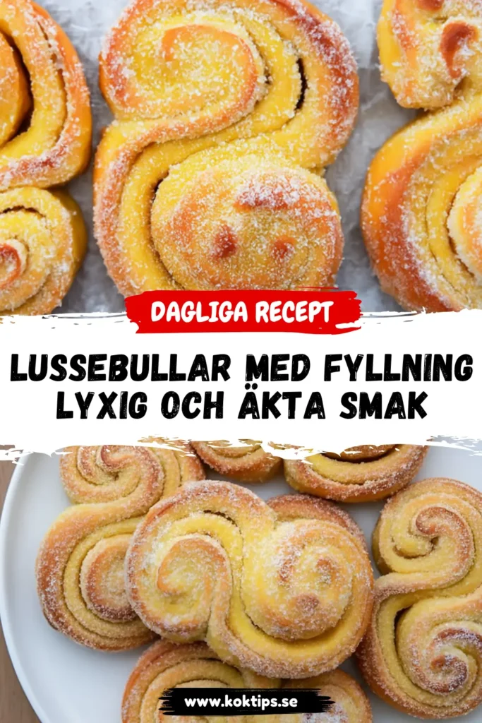Lussebullar med fyllning: Lyxig och Äkta Smak