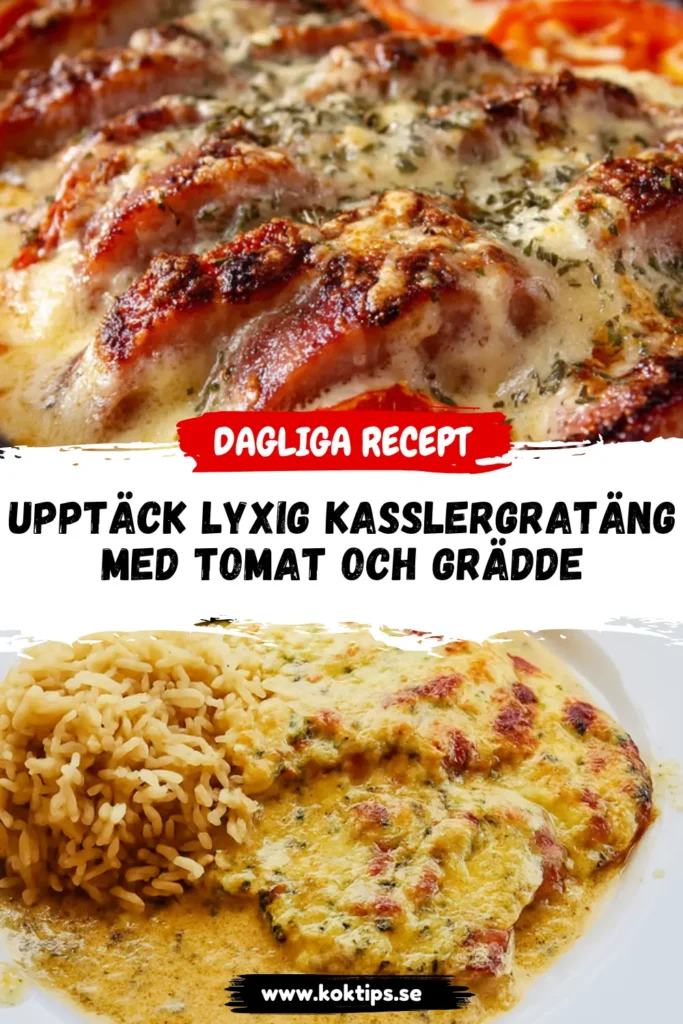 Upptäck lyxig kasslergratäng med tomat och grädde