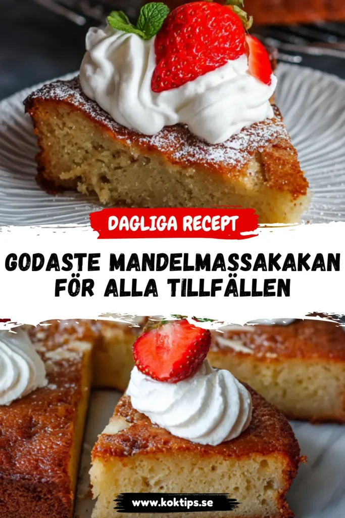 Godaste Mandelmassakakan För Alla Tillfällen
