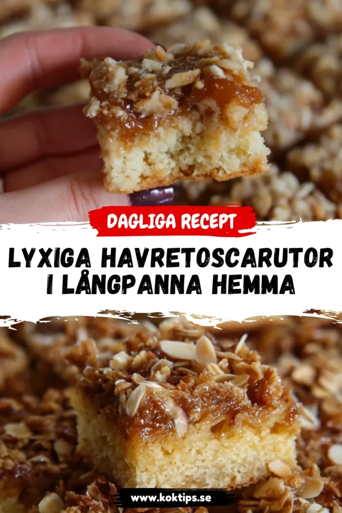 Lyxiga Havretoscarutor i långpanna hemma
