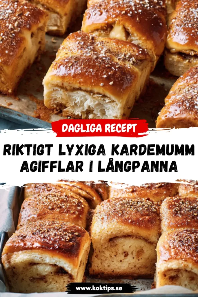 Riktigt lyxiga Kardemummagifflar i långpanna