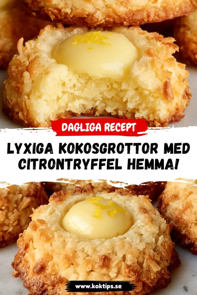 Lyxiga Kokosgrottor med citrontryffel hemma!