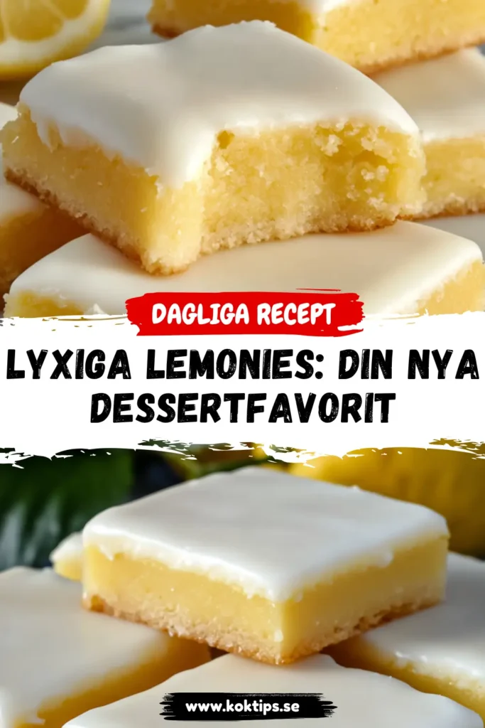 Lyxiga Lemonies: Din Nya Dessertfavorit