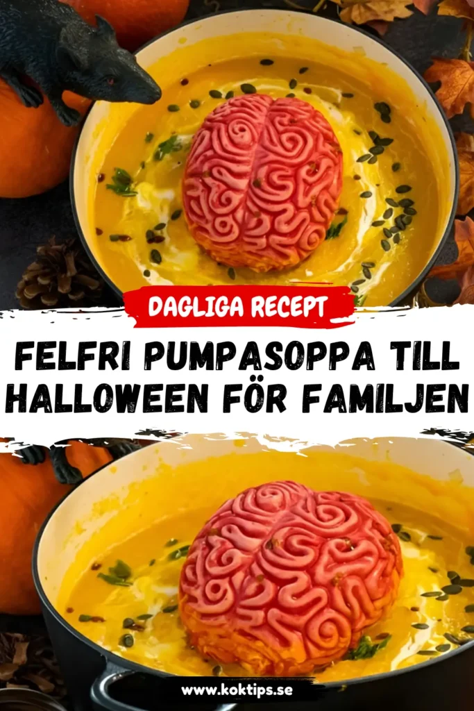 Felfri Pumpasoppa till Halloween för Familjen