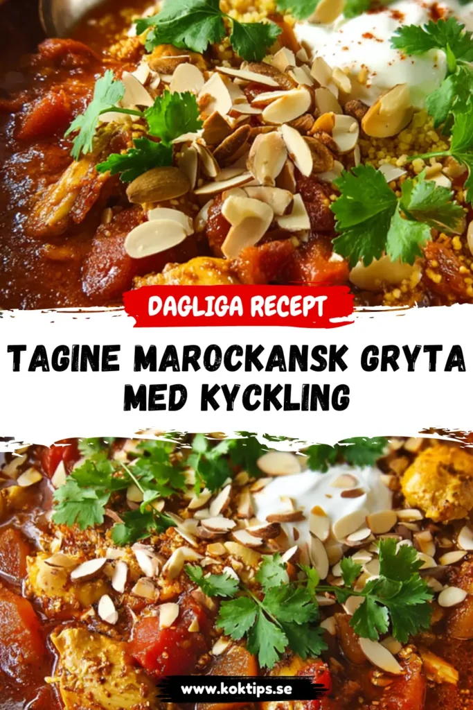 Tagine marockansk gryta med kyckling