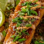 Ugnsbakad lax med soja och honung