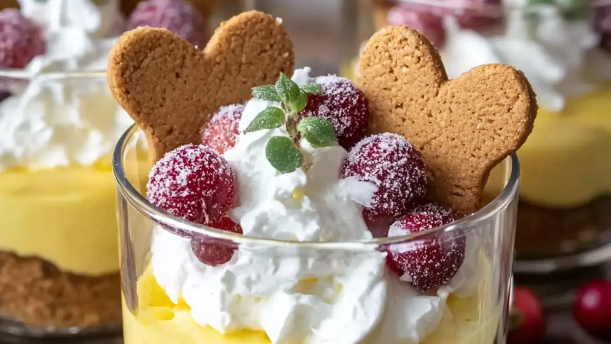 Cheesecake i glas med saffran