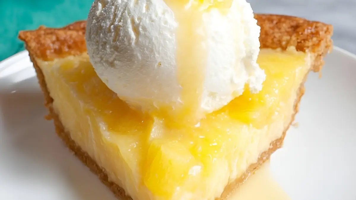 Lyxig Ananaspaj med färskost och ananas