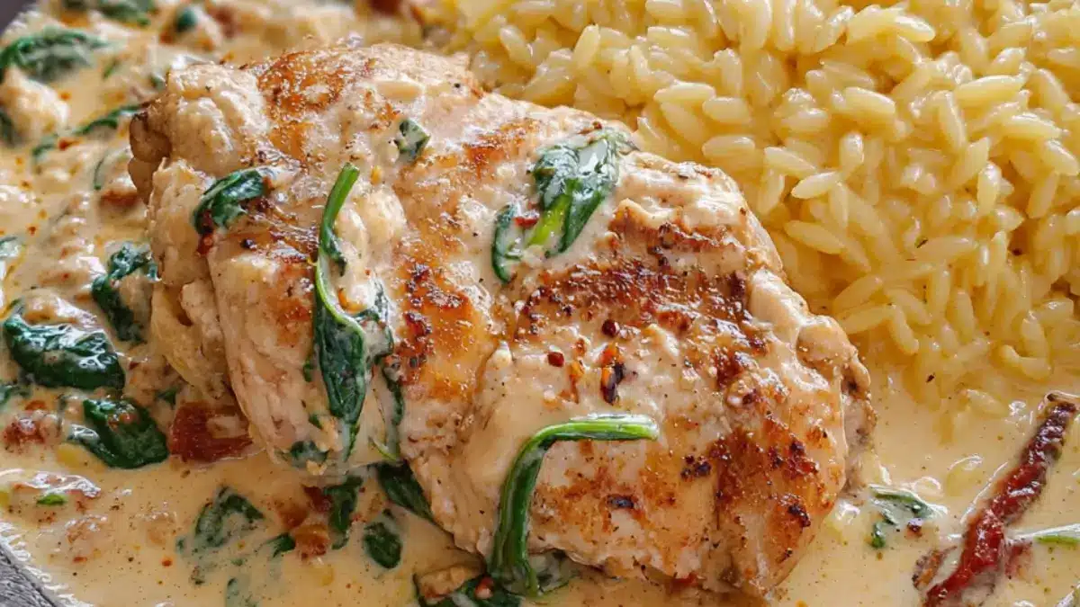 Marry me chicken med krämig risoni