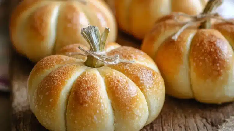 Söta små pumpabröd till Halloween