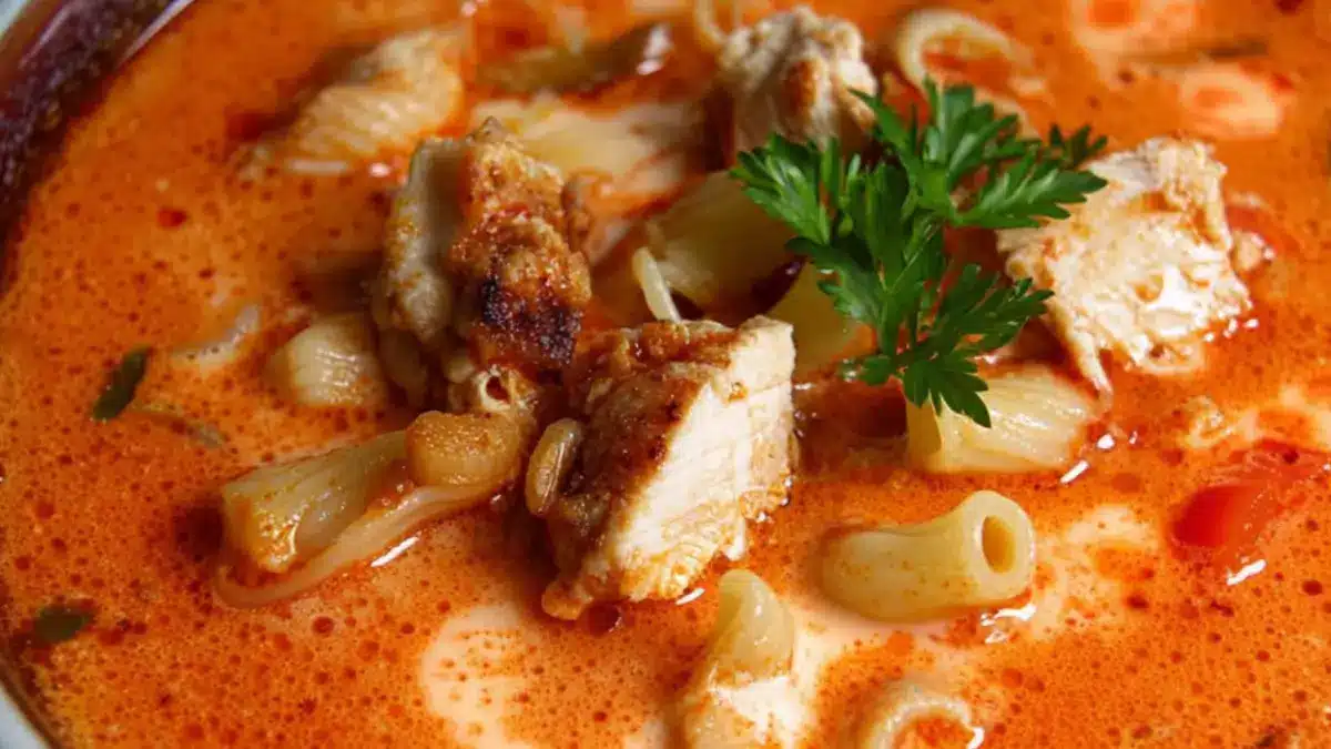 Het tomatsoppa med kyckling