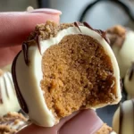 Pepparkaksbollar med vit choklad