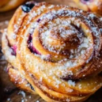Hemgjorda Blåbärsbullar med mandelmassa lyx