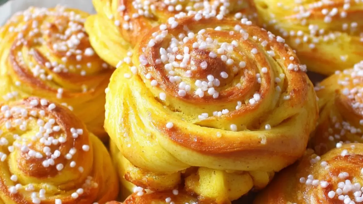 Traditionella Saffranssnurror för Familjemys