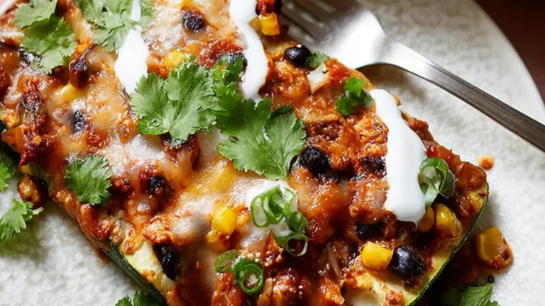 Perfekta Lågkolhydrat Zucchini Enchiladas