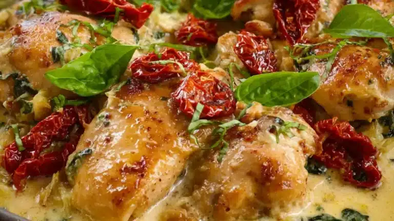 Krämig kycklinggryta med italienska smaker