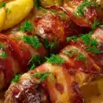 Baconfyllda lövbiffsrullader: enkelt och gott