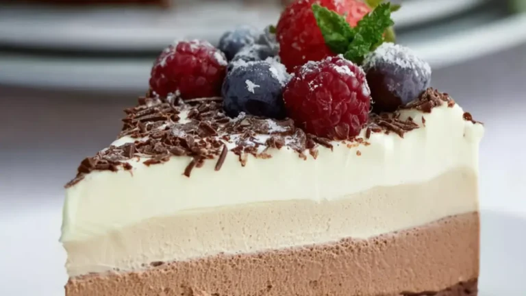Chokladmoussetårta på tre olika sorters choklad