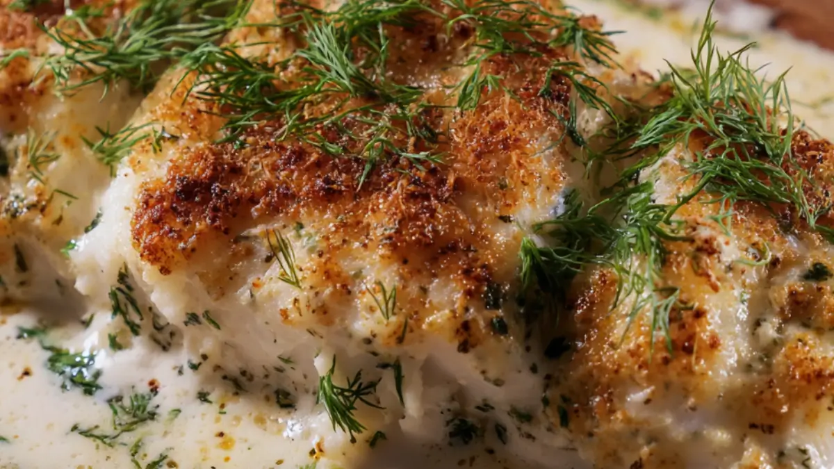 Snabb Parmesangratinerad torsk på 27 minutes